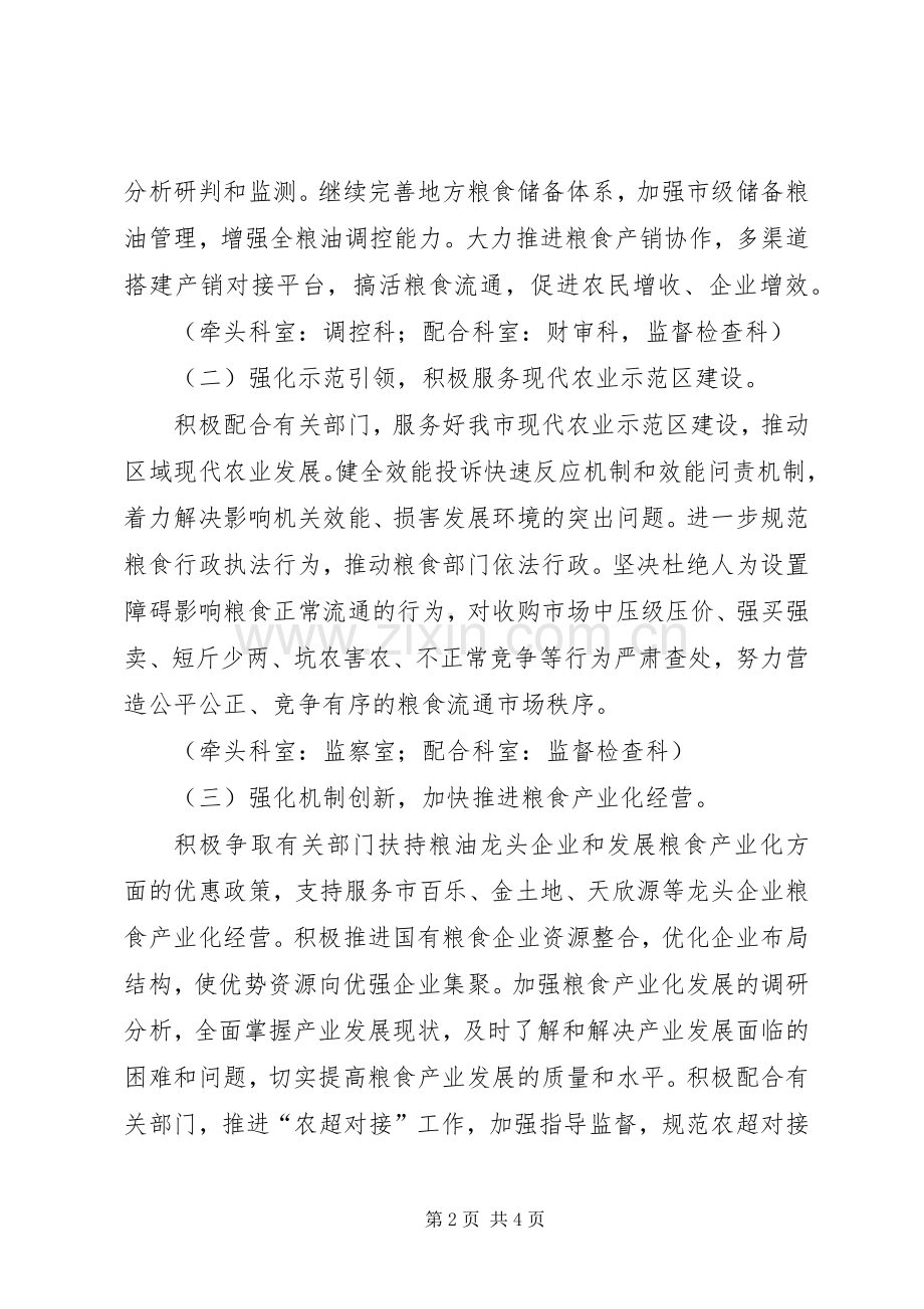 粮食局办事效能提升实施方案.docx_第2页