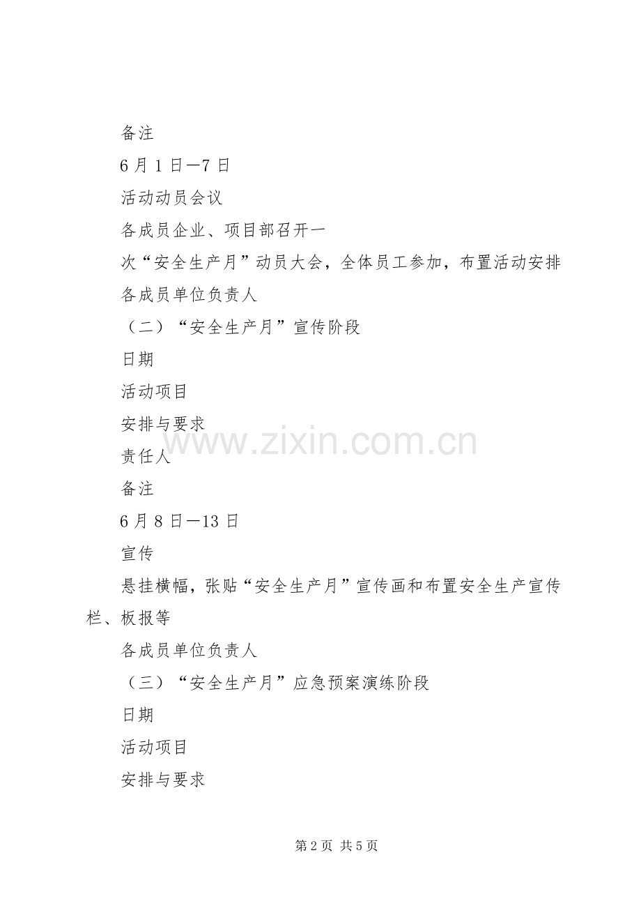 集团安全生产月活动实施方案.docx_第2页