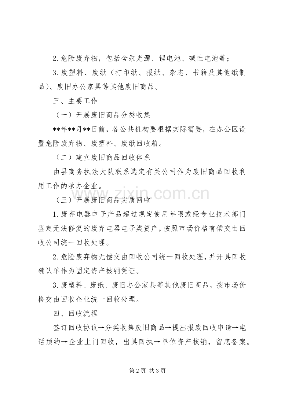 县绿色回收进机关方案.docx_第2页