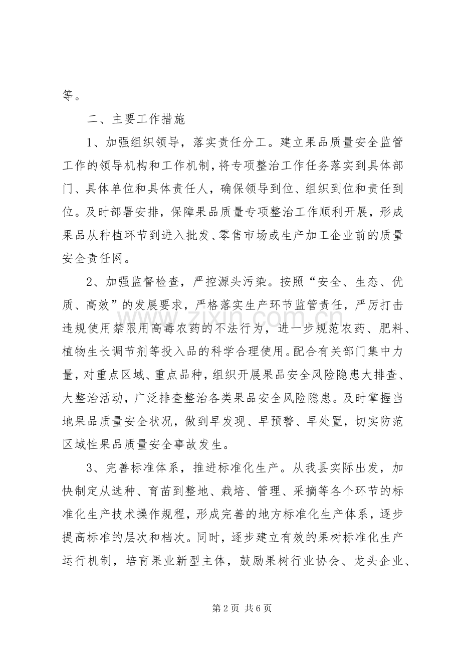 果品质量安全整治实施方案.docx_第2页