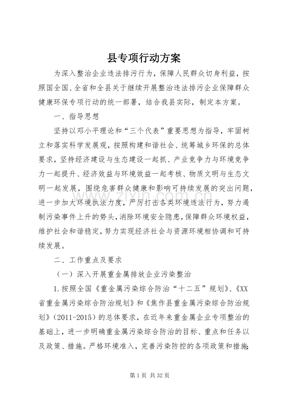 县专项行动实施方案.docx_第1页