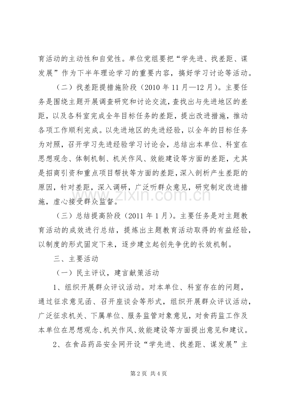 食药监局学先进找差距谋发展方案.docx_第2页