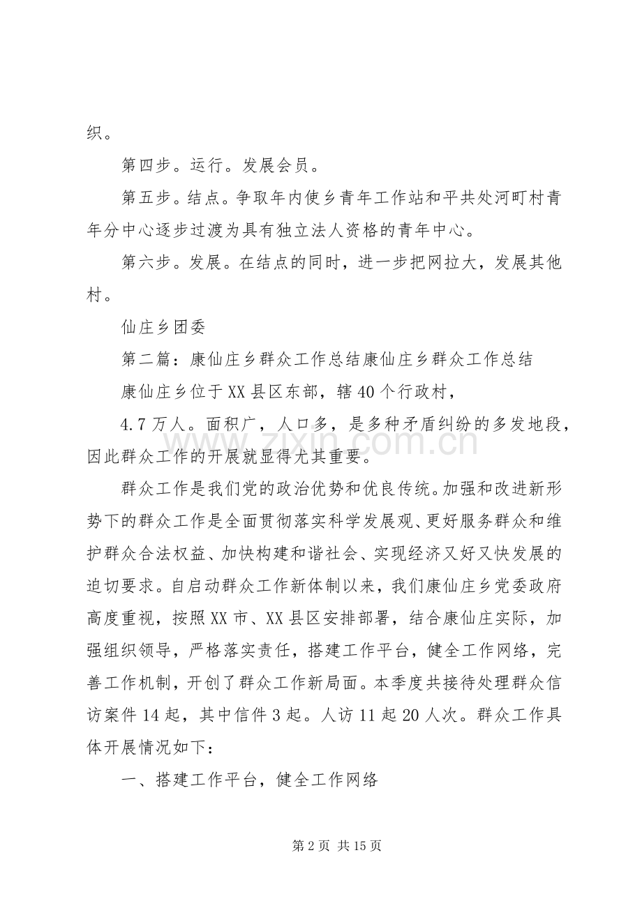 仙庄乡青年工作站建设方案.docx_第2页