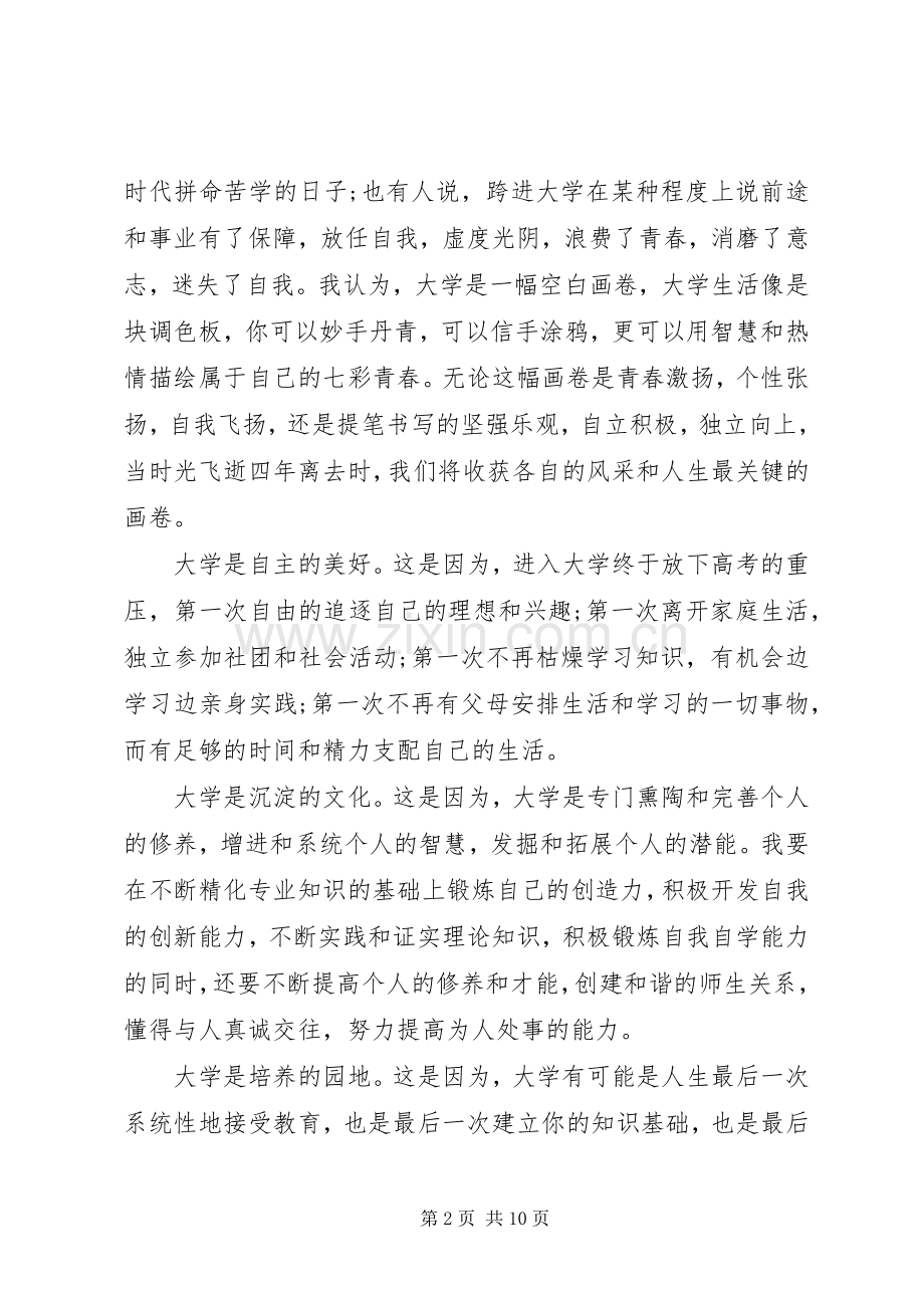 我的大学精彩演讲稿1500字.docx_第2页