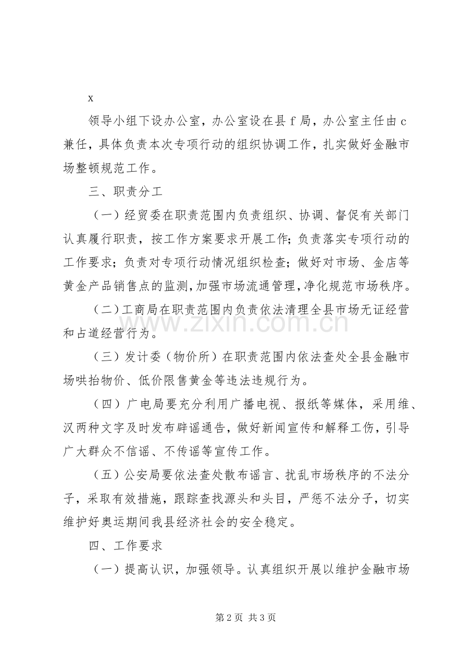 X县维护金融市场秩序专项行动工作实施方案.docx_第2页