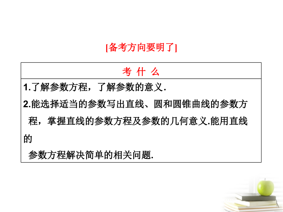 高考数学 第二节参数方程课件 新人教A版选修4-4 课件.ppt_第2页