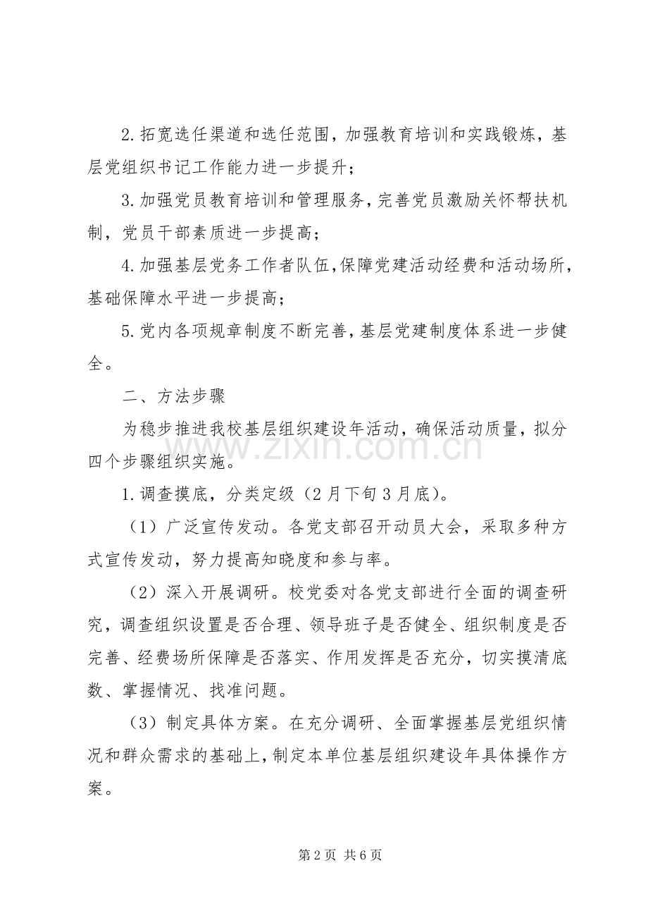 大杨附中深入开展基层组织建设年活动方案.docx_第2页