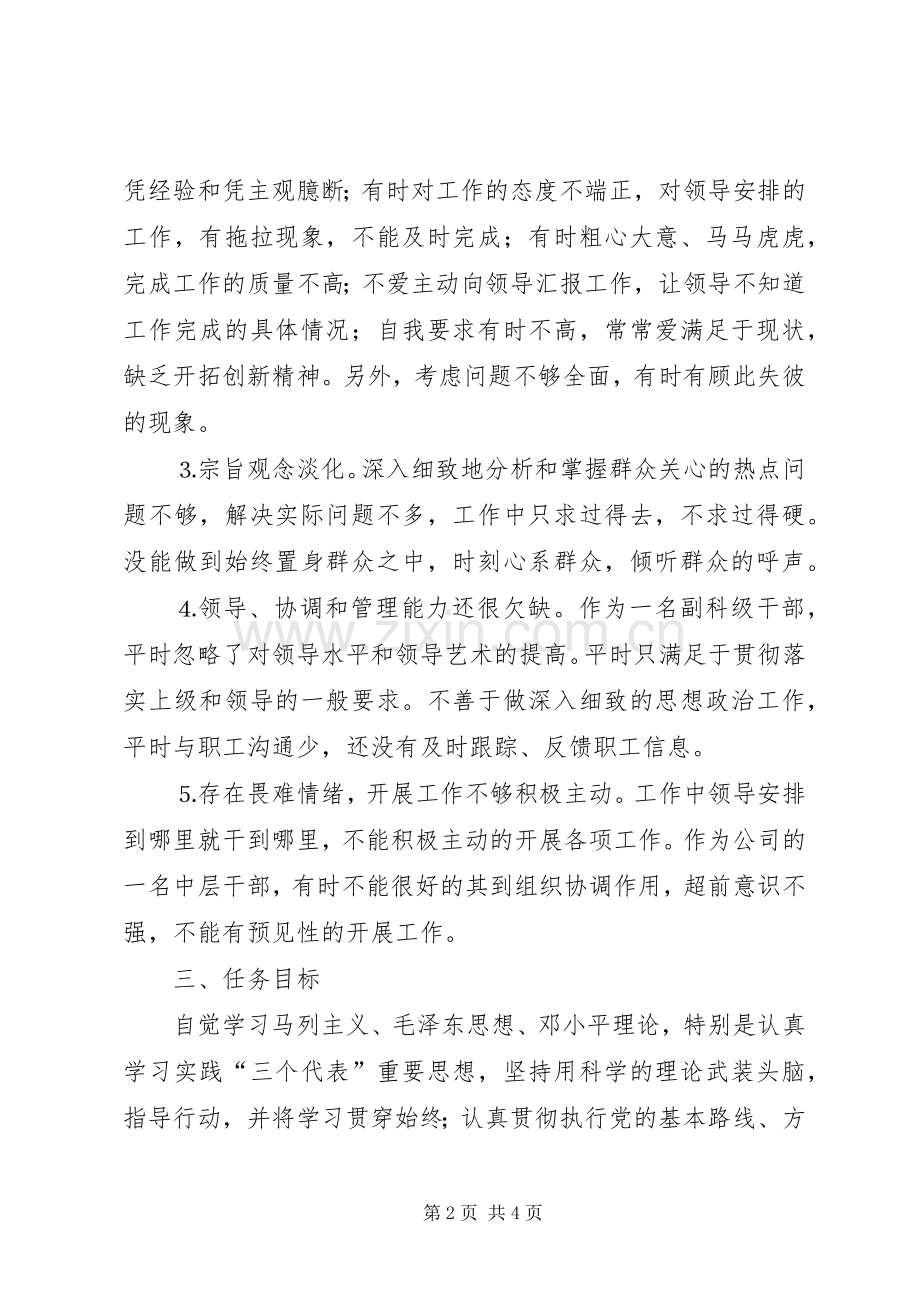 公司中层干部整改实施方案.docx_第2页