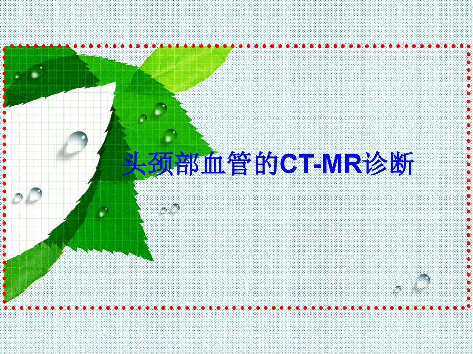 头颈部血管的ctmr诊断.ppt_第1页