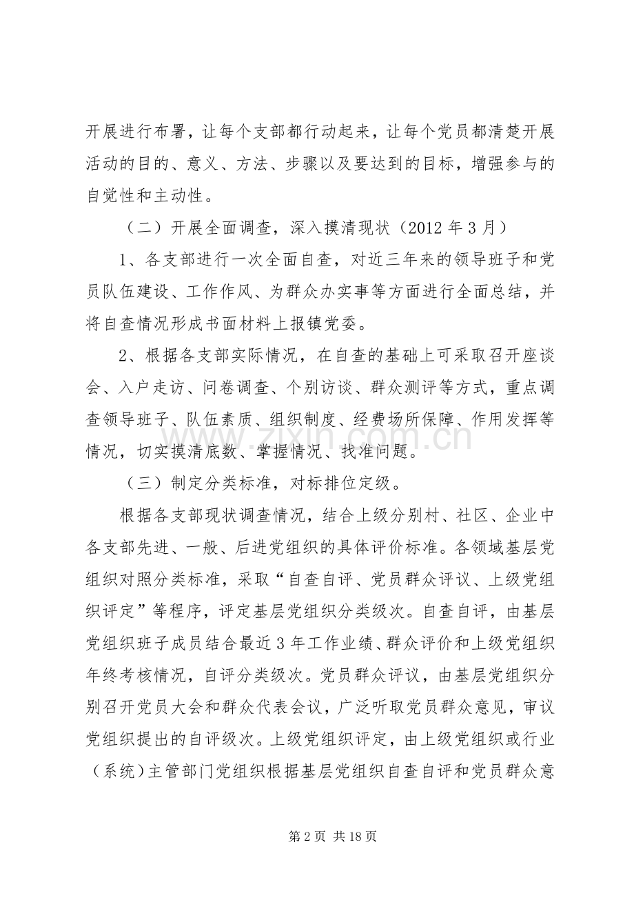 在全镇创先争优活动中开展基层党组织“三分类三升级”方案.docx_第2页