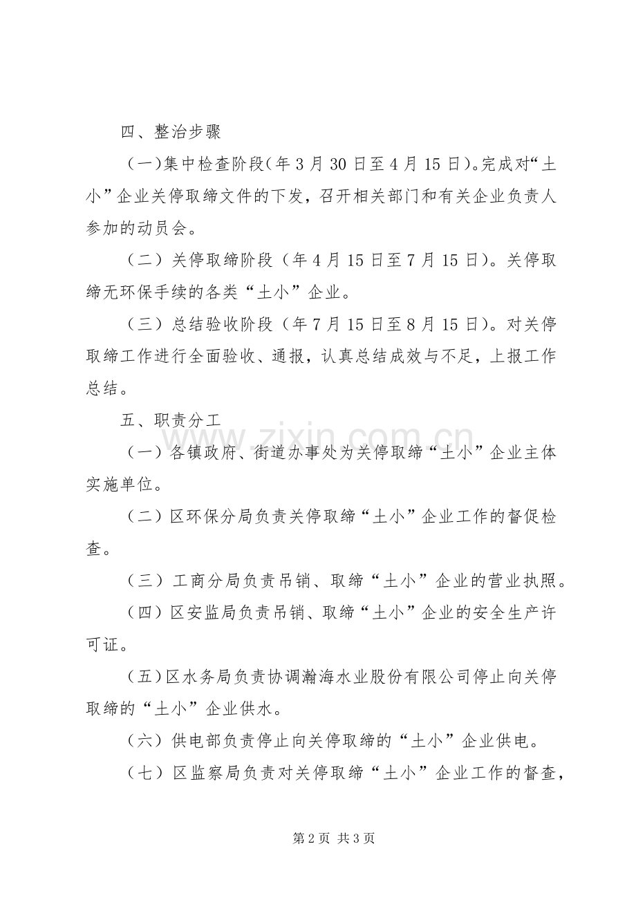 全区取缔土小企业方案.docx_第2页
