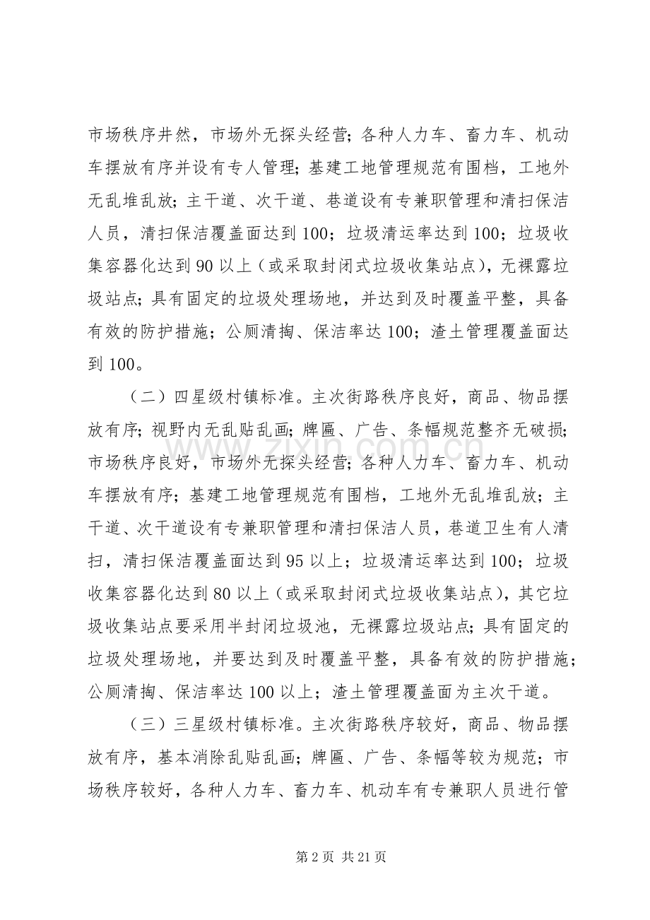 城市管理星级村镇考评方案.docx_第2页