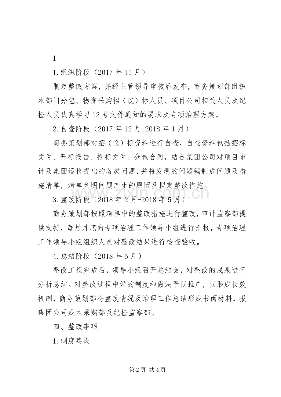 公司采购招标问题专项整治实施方案.docx_第2页