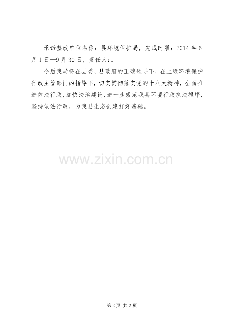 环保局行政执法问题及承诺整改实施方案.docx_第2页