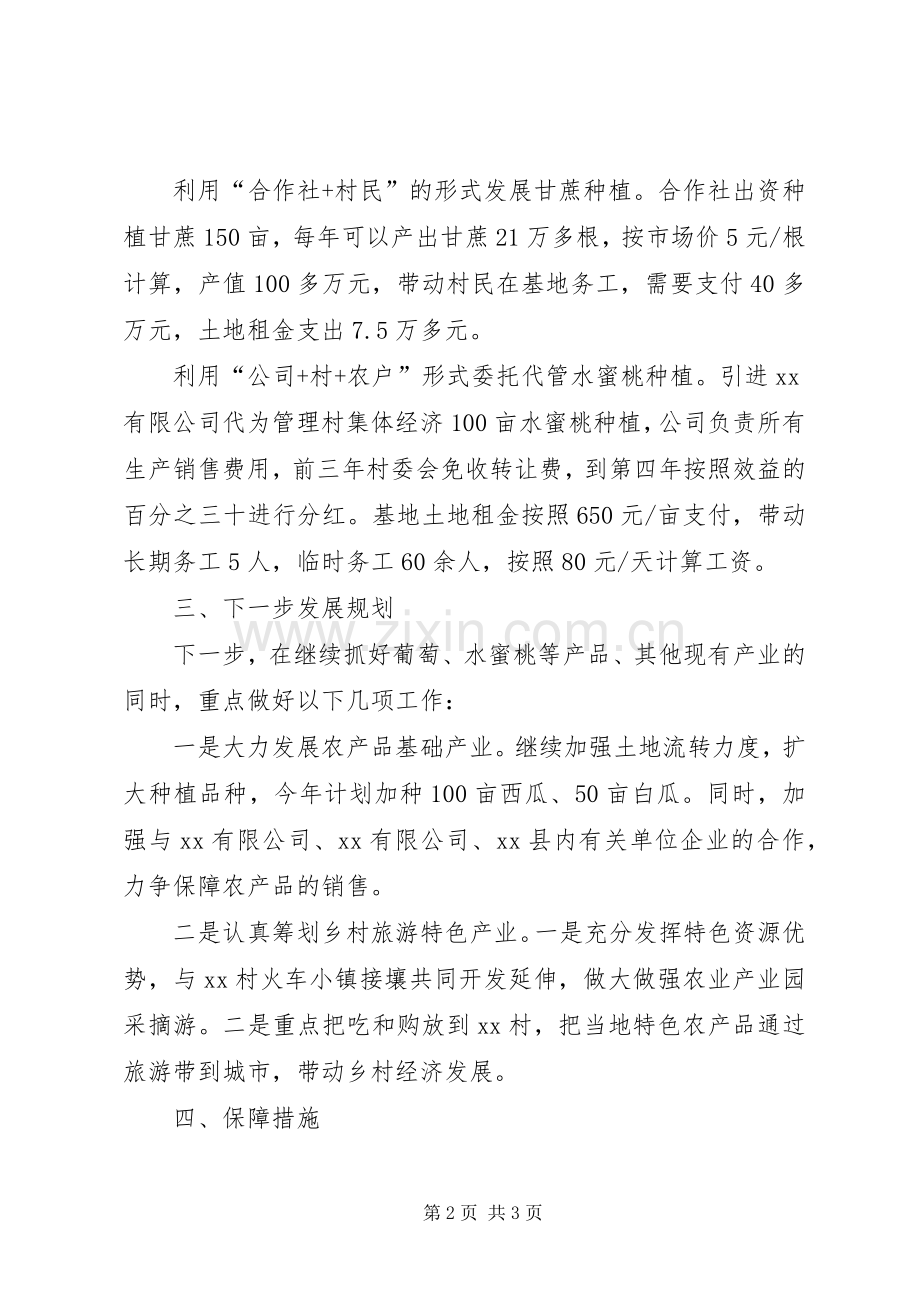XX村XX年产业发展方案.docx_第2页