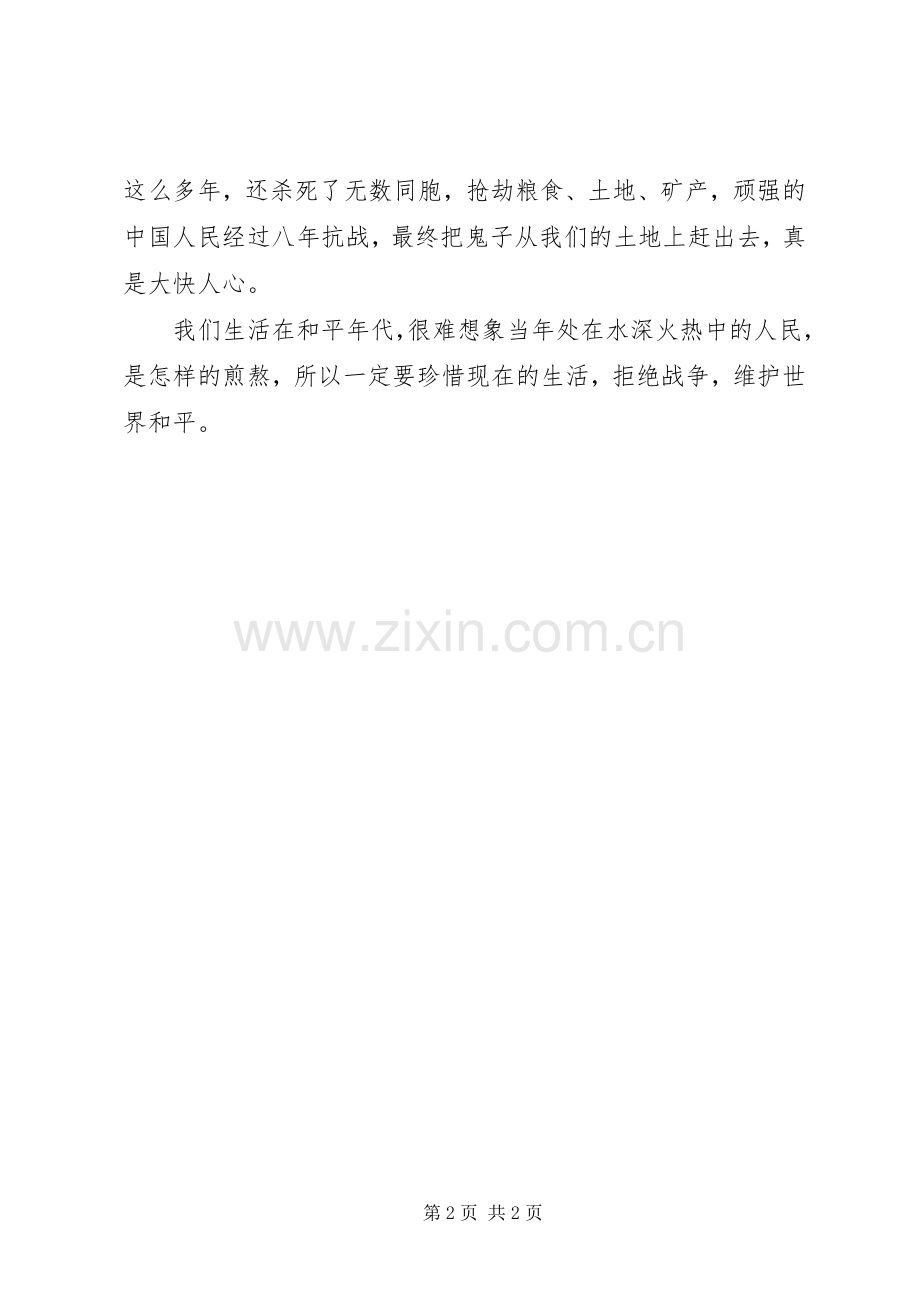 两个小八路读后感600 .docx_第2页