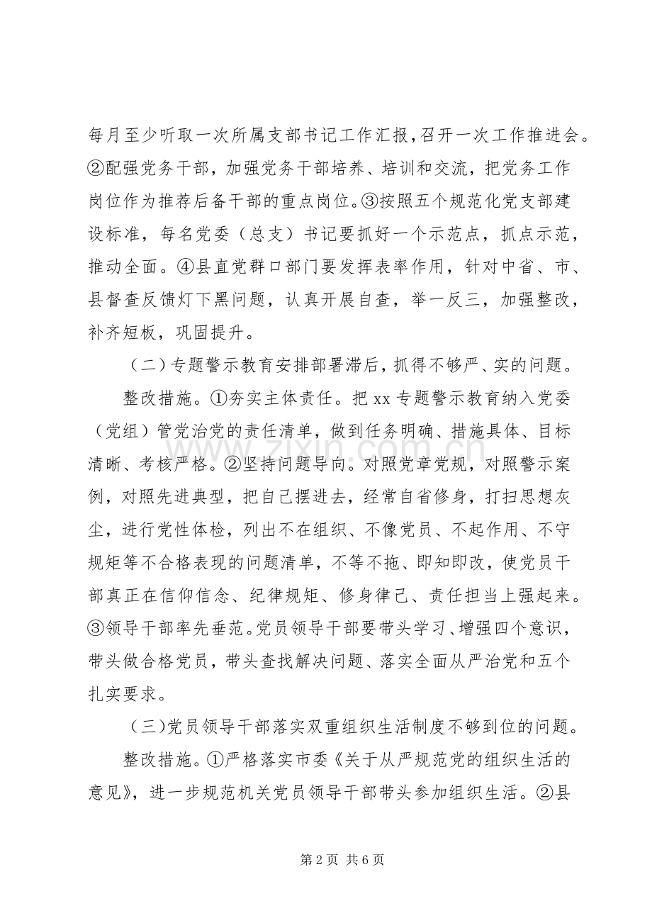 关于单位党建的反馈问题督查整改实施方案.docx_第2页