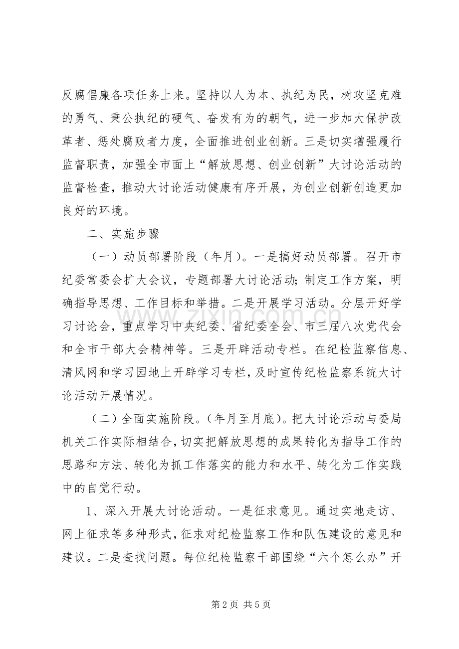 放开思想积极创新活动实施方案.docx_第2页