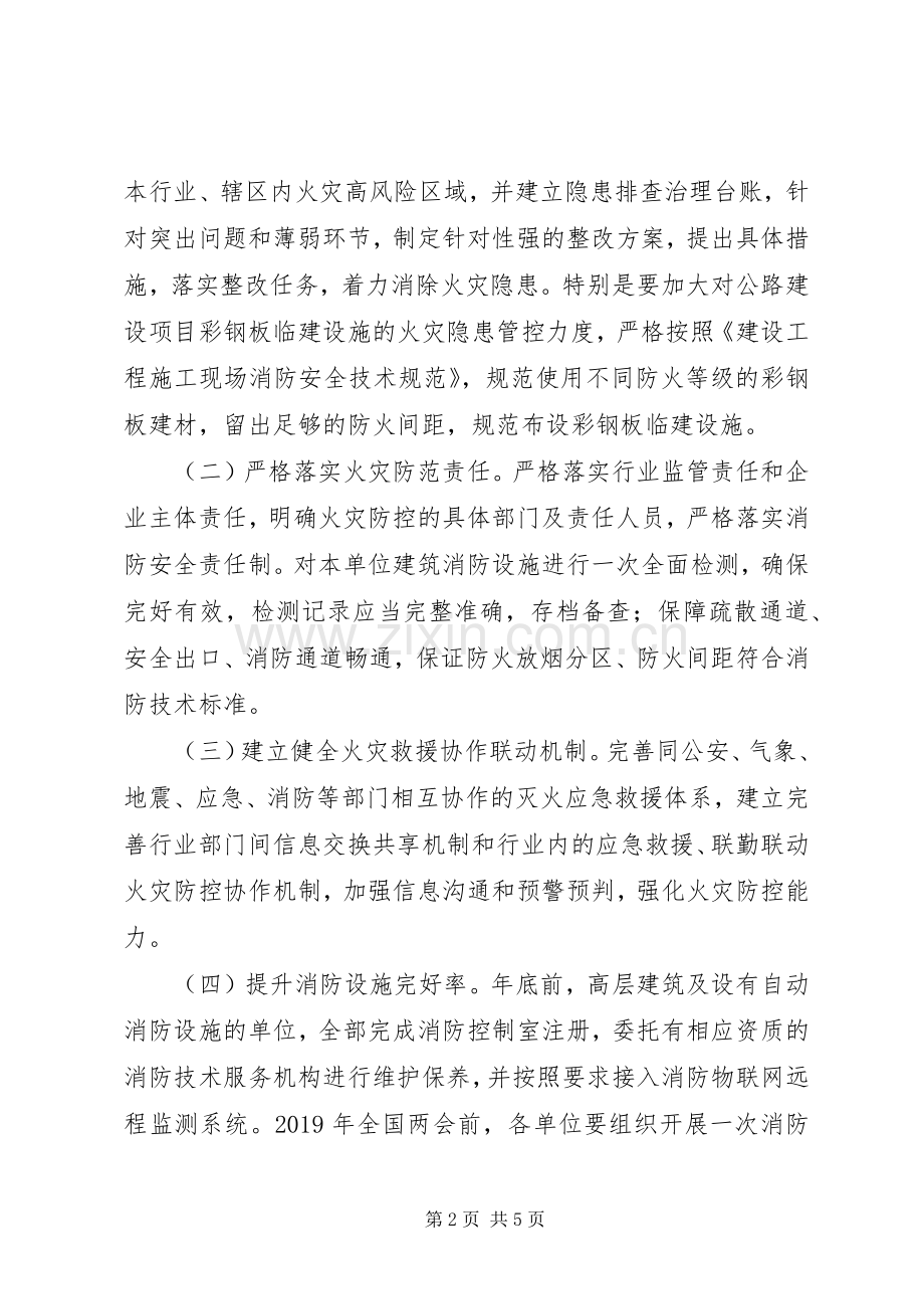 交通运输局冬春火灾防控工作实施方案.docx_第2页