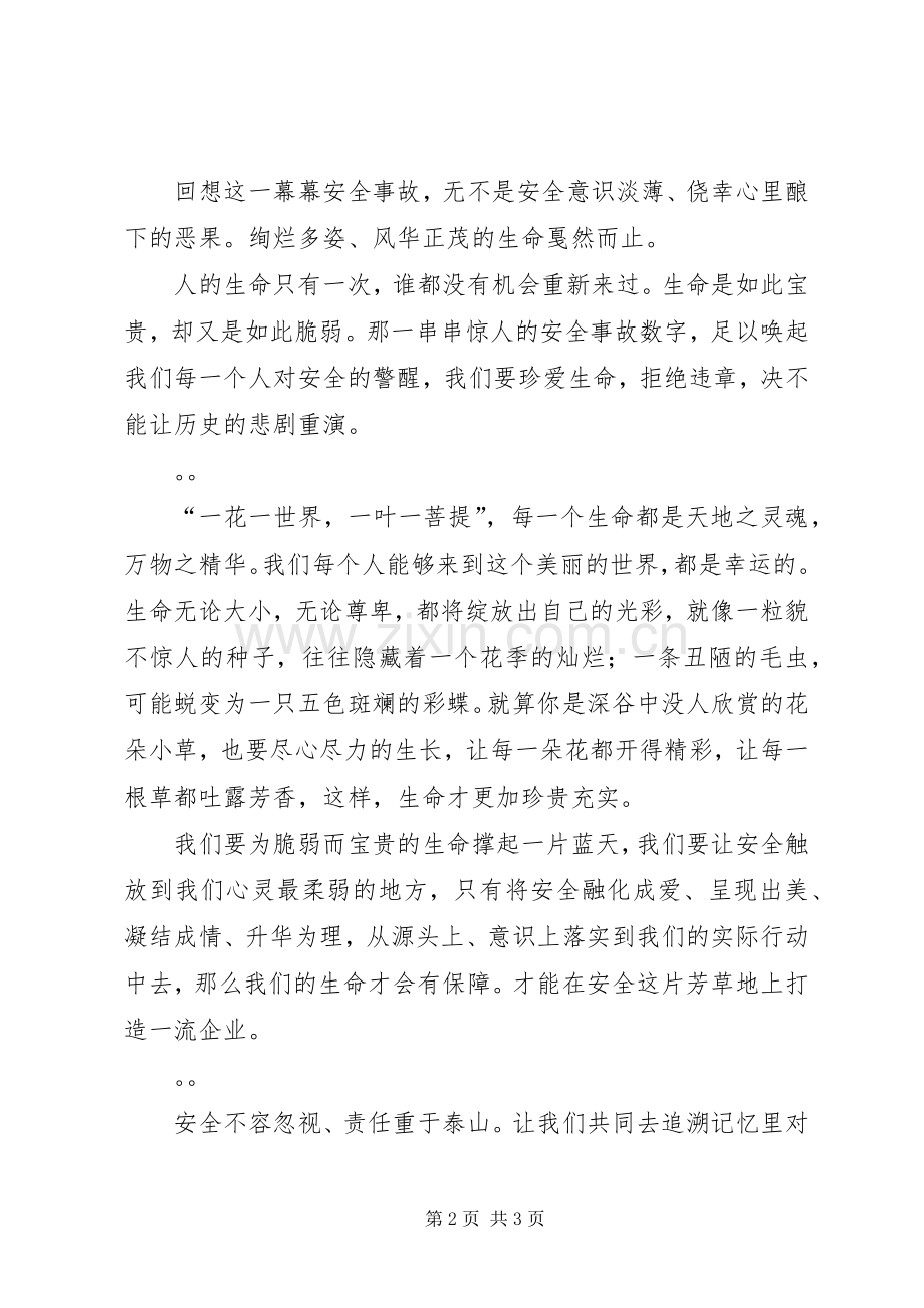 民爆安全在我心中演讲稿：一次就好.docx_第2页