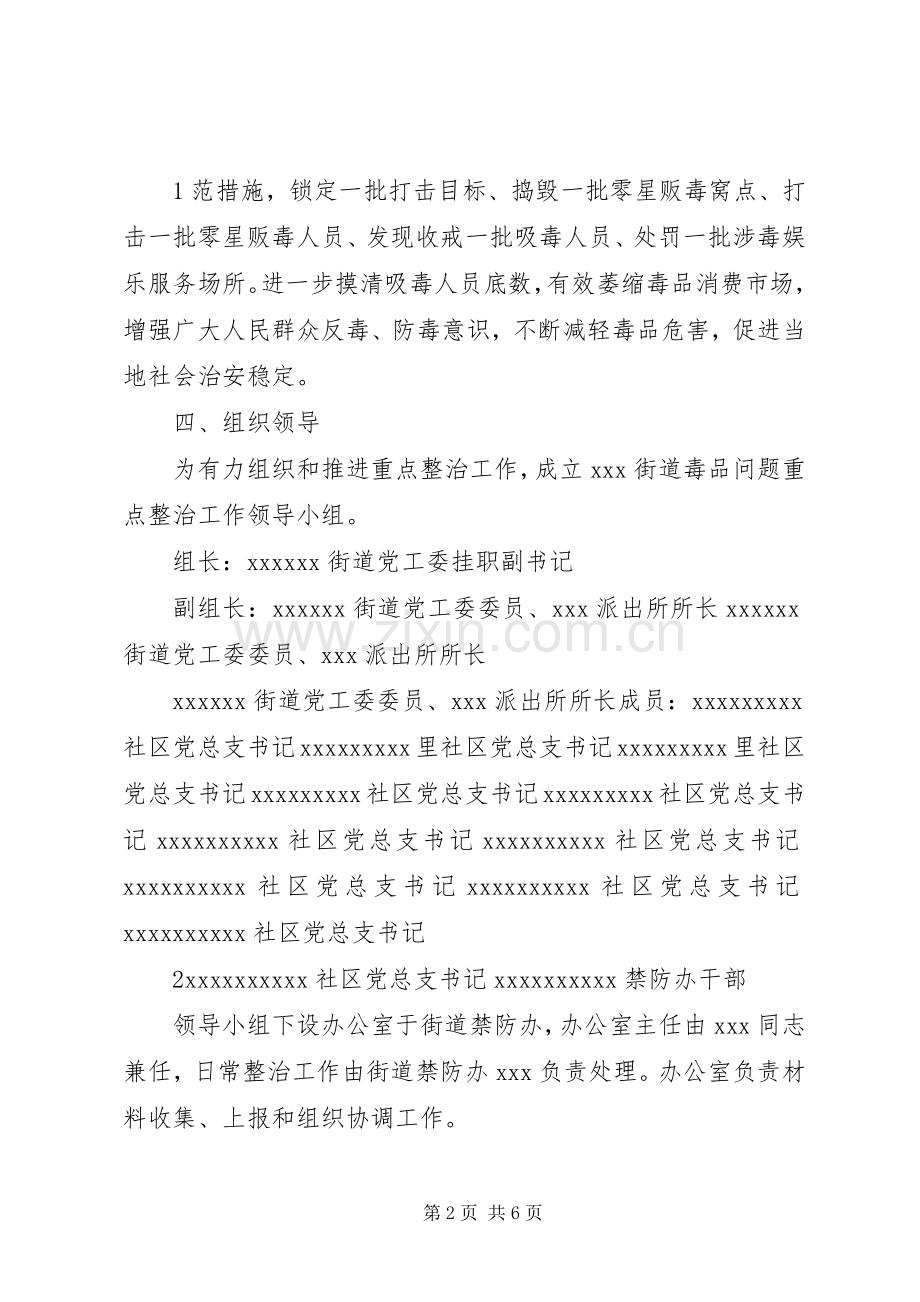 街道毒品问题重点整治工作方案.docx_第2页