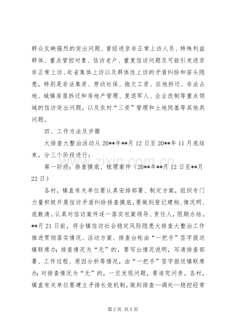 信访矛盾纠纷排查整治方案.docx_第2页