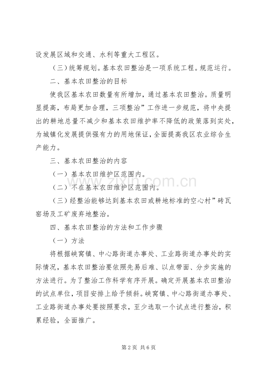 农田基本建设整治实施方案.docx_第2页
