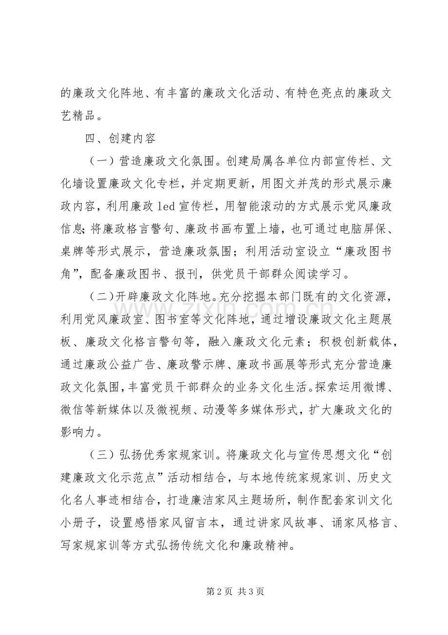 农业局党总支党风廉政文化示范点打造实施方案.docx_第2页