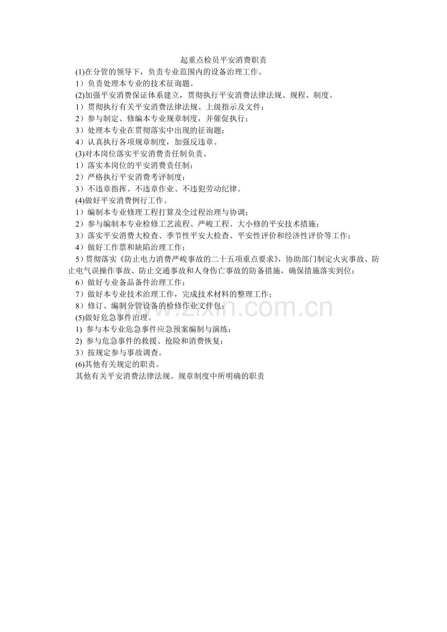 起重点检员安全生产职责.doc_第1页