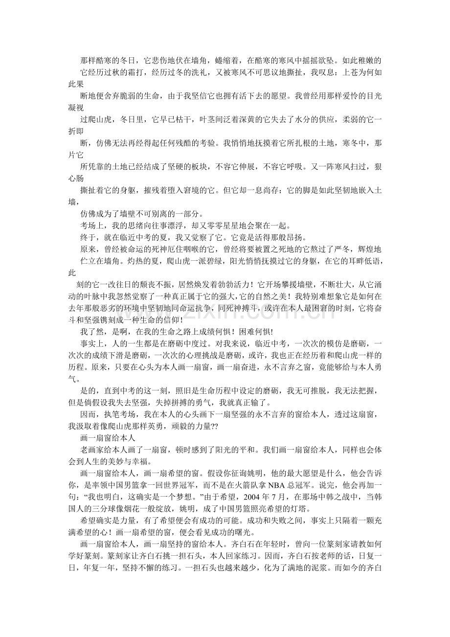 画一扇窗给自己作文800字.doc_第2页