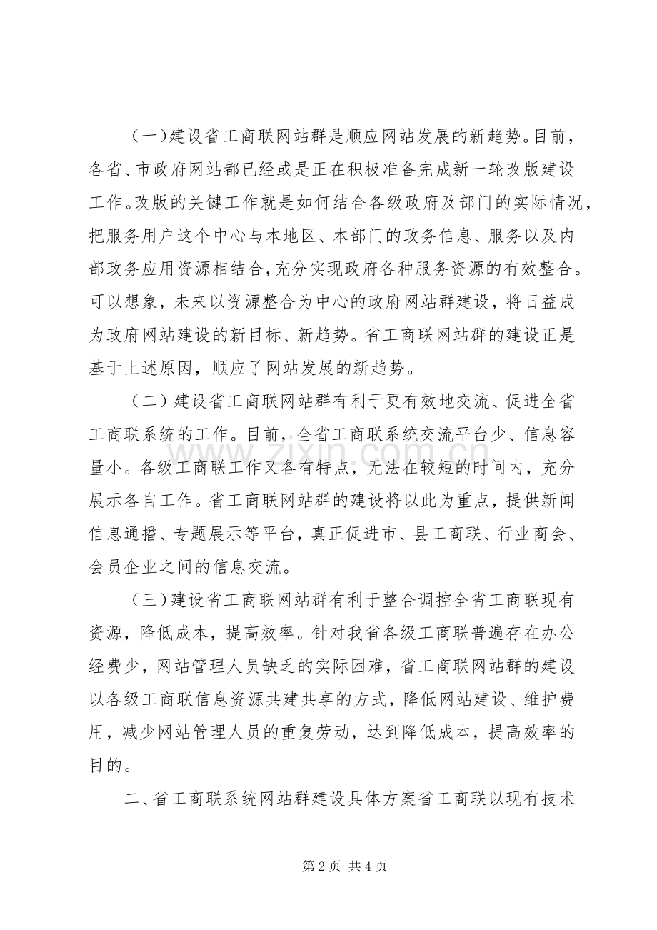 工商联网站建设实施方案 .docx_第2页