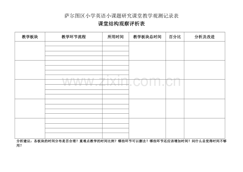 课堂结构观察评析表.doc_第1页