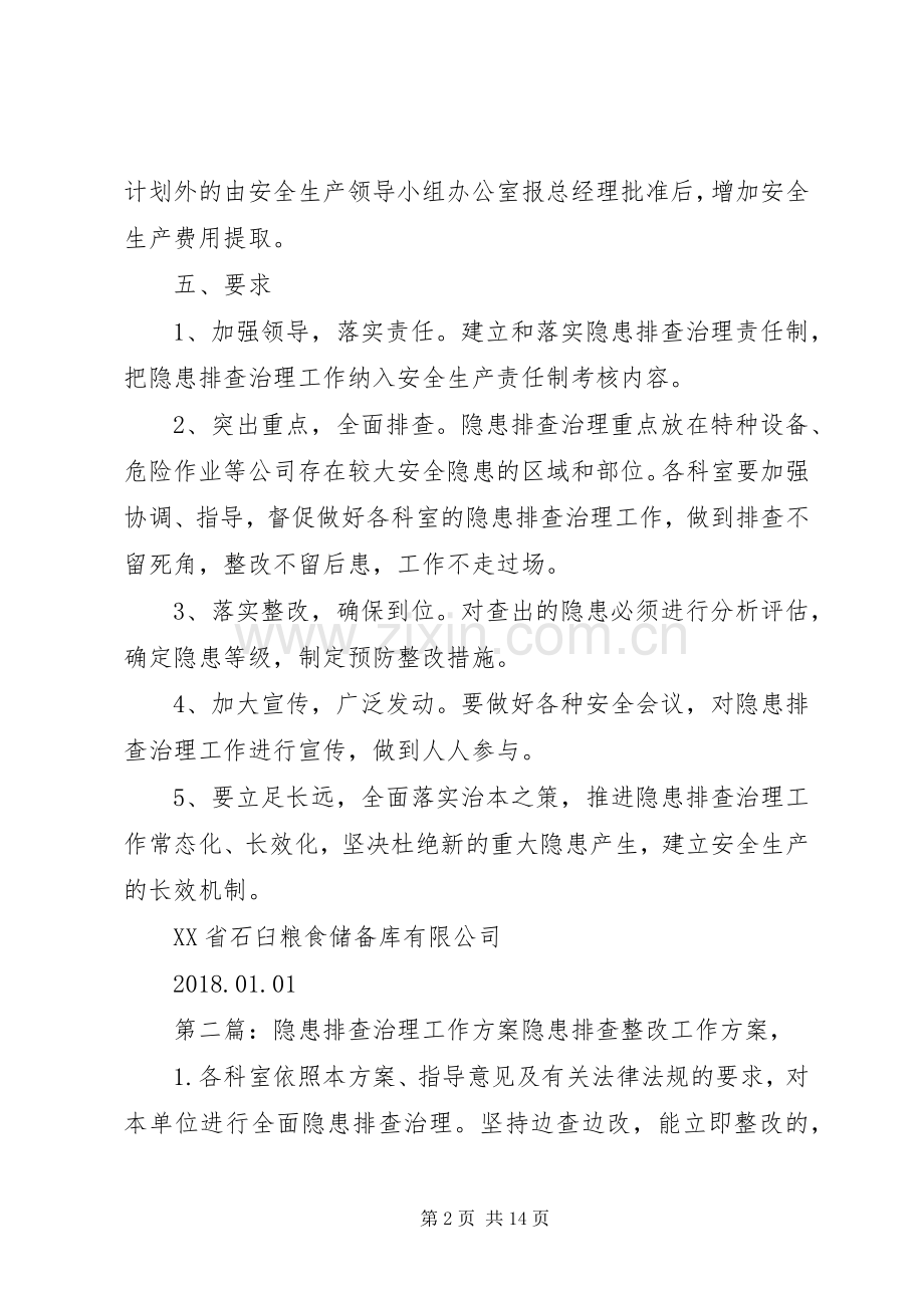 隐患排查治理工作实施方案 .docx_第2页