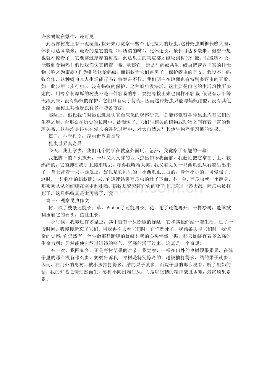 观察昆虫作文250字.doc_第2页