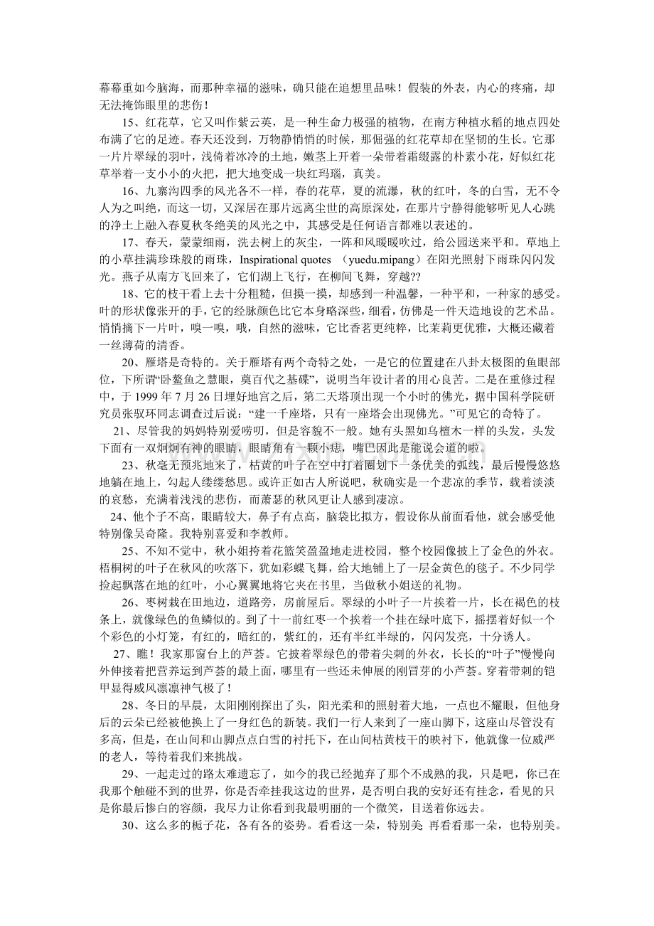作文精ۥ彩片段摘抄.doc_第2页