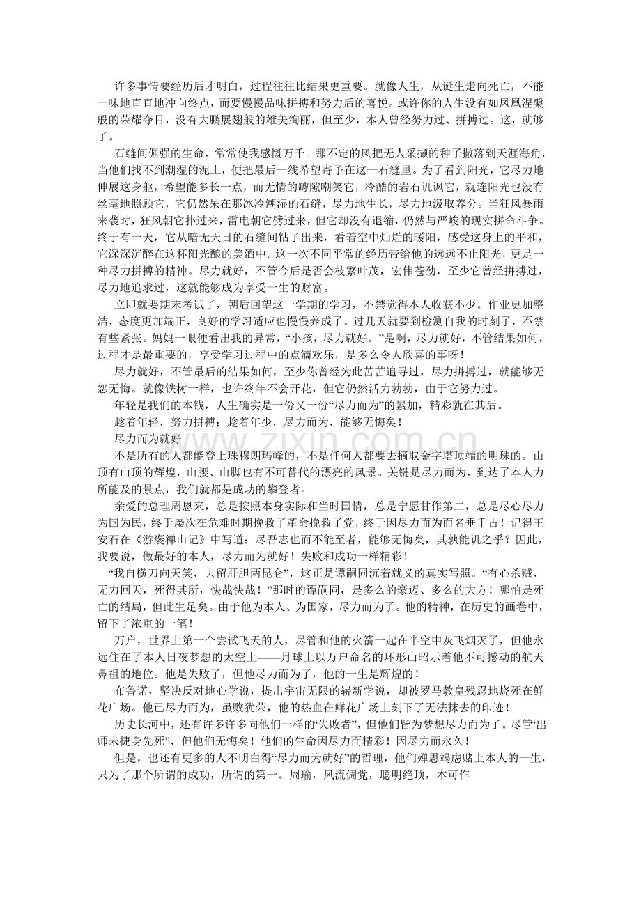 尽力而为就好作文.doc_第2页