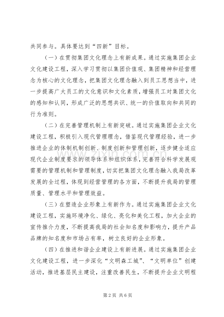 机关开展企业文化建设年活动方案 .docx_第2页