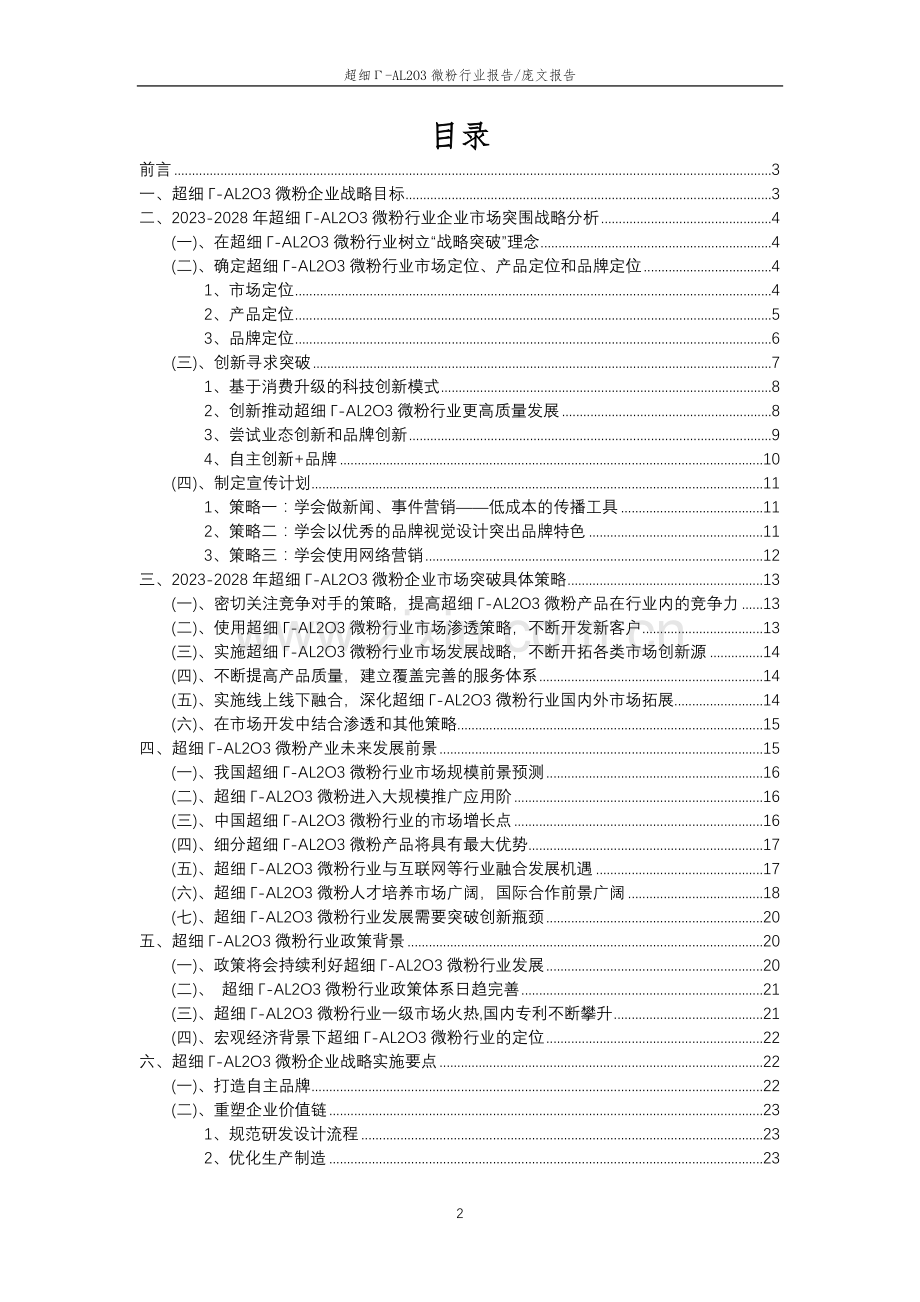 2023年超细Γ-AL2O3微粉行业分析报告及未来五至十年行业发展报告.doc_第2页