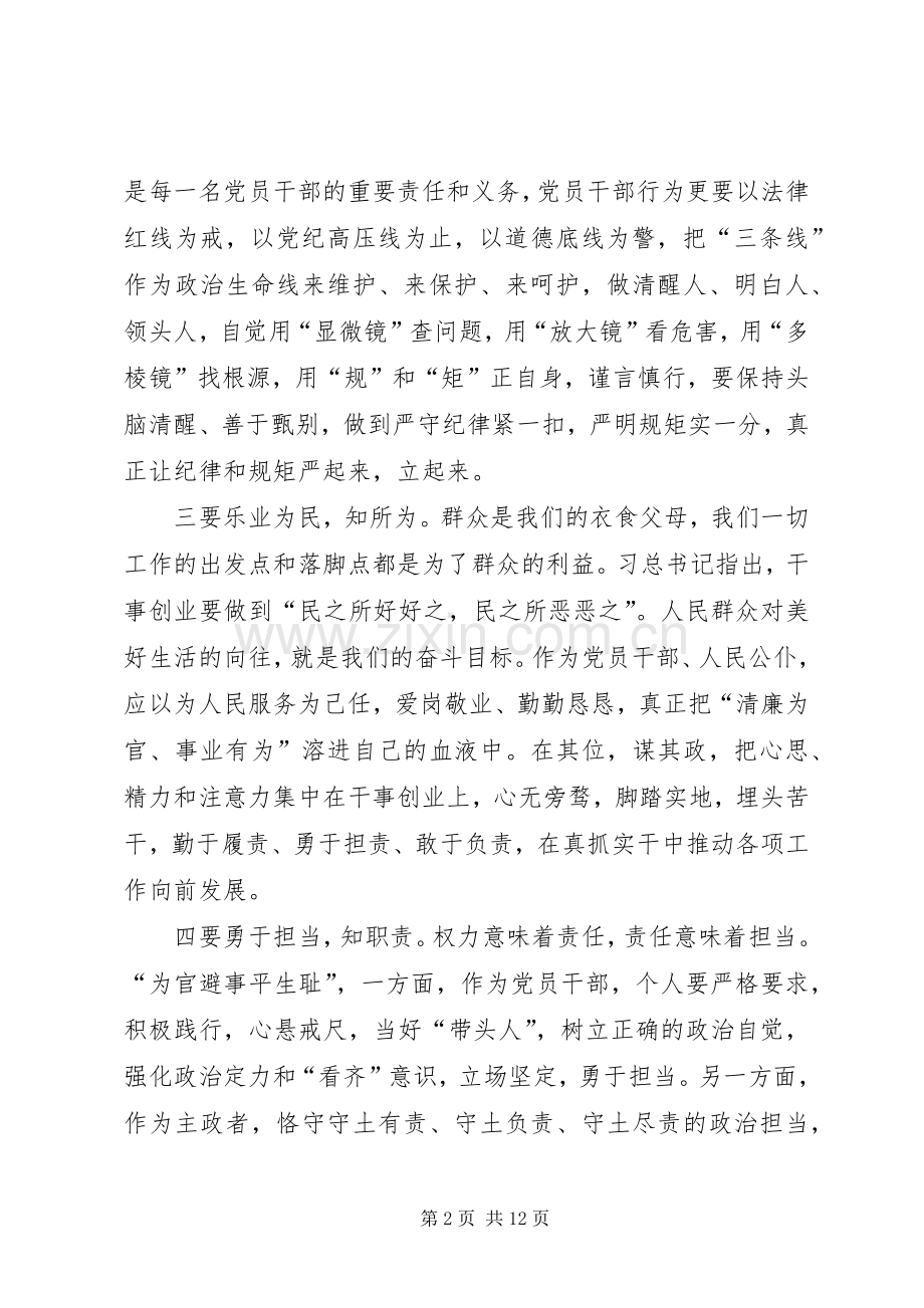 在政治纪律和政治规矩讨论会上发言稿.docx_第2页