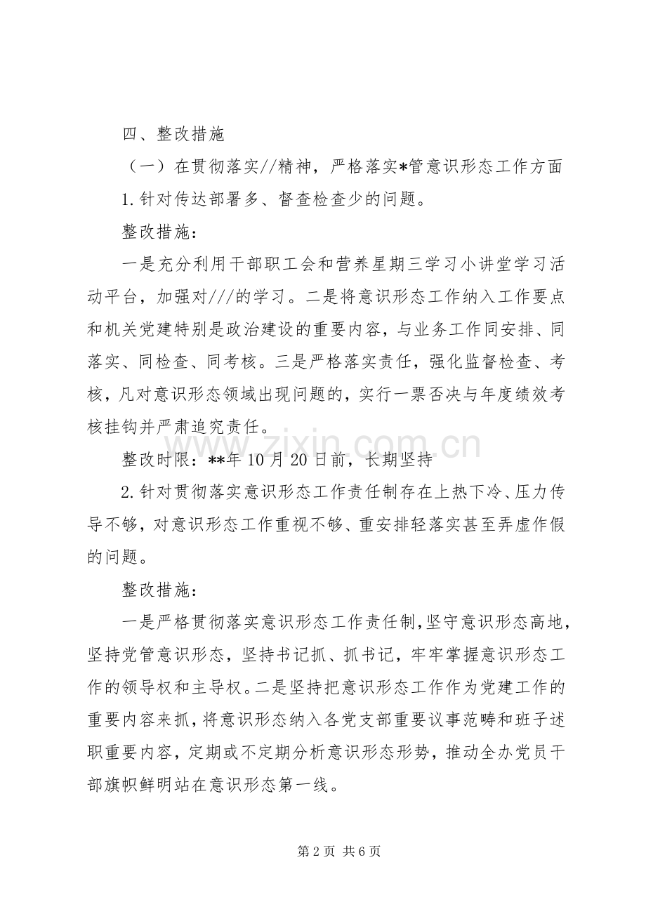 意识形态工作整改责任制方案 .docx_第2页