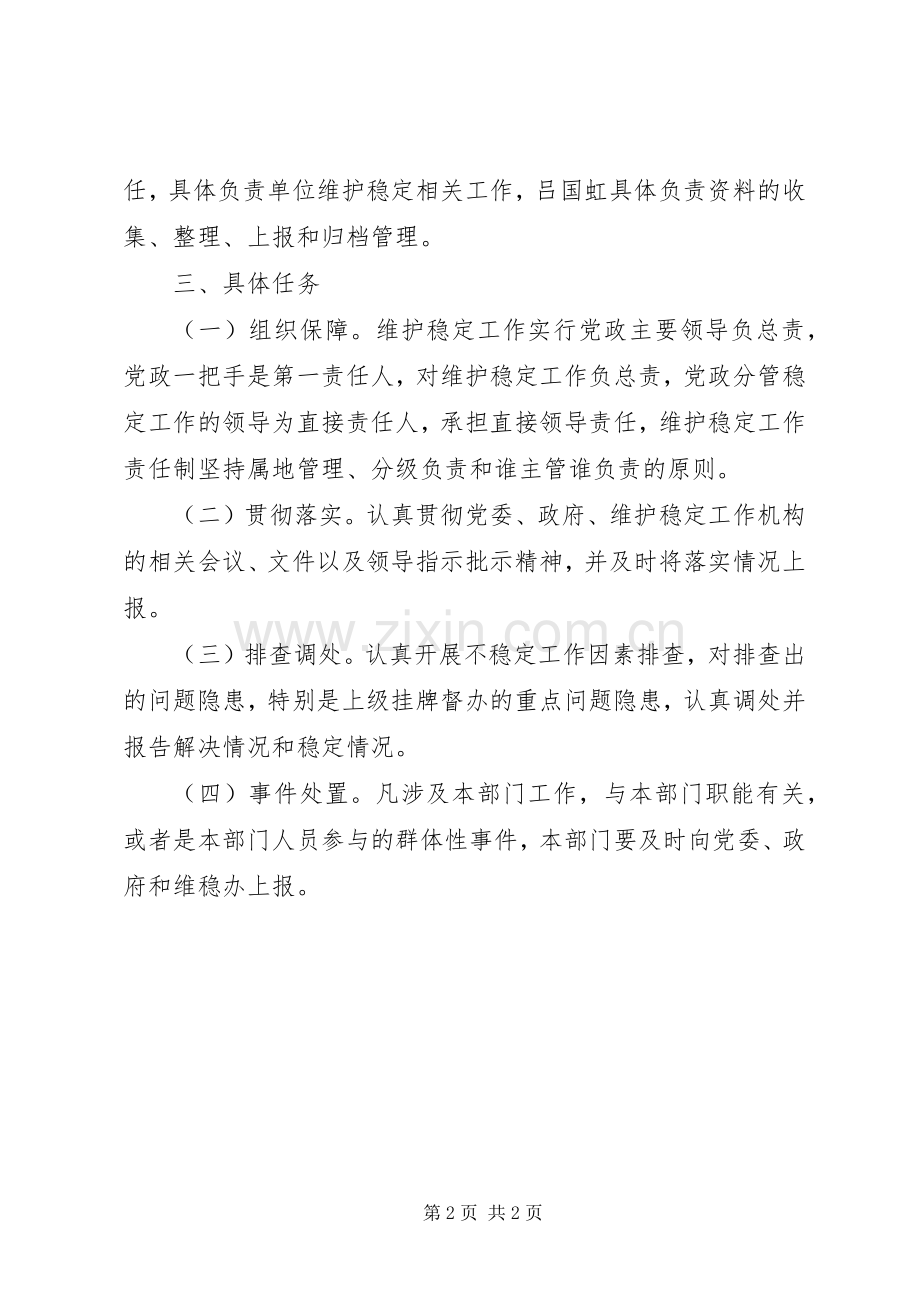食药监督管理局维护稳定工作方案 .docx_第2页