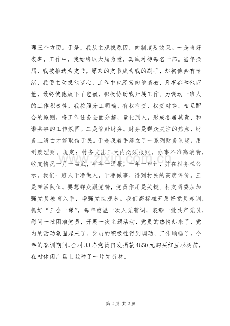 七一座谈会村党支部书记典型发言_1.docx_第2页