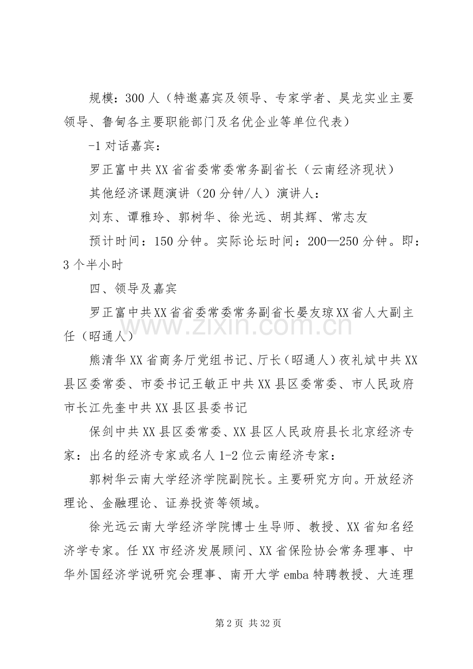 经济发展论坛实施方案5则范文.docx_第2页