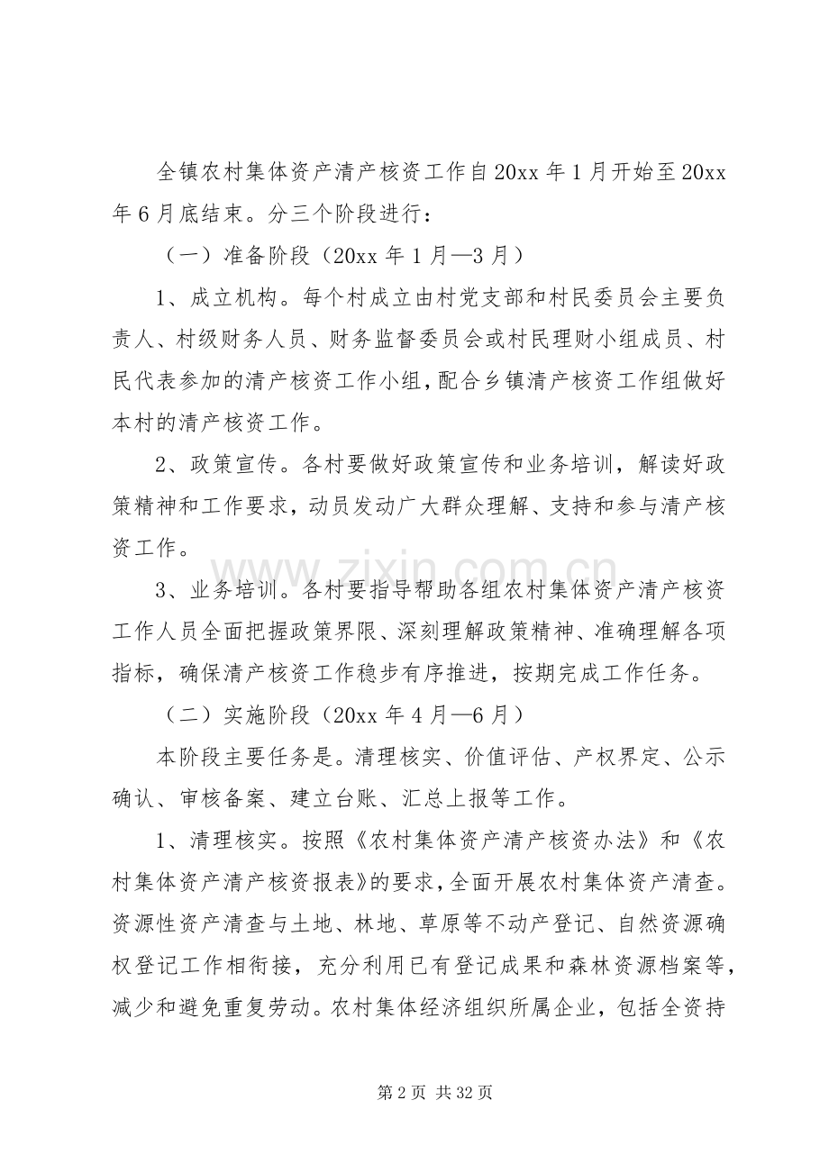 农村集体资产清产核资工作实施方案五篇 .docx_第2页