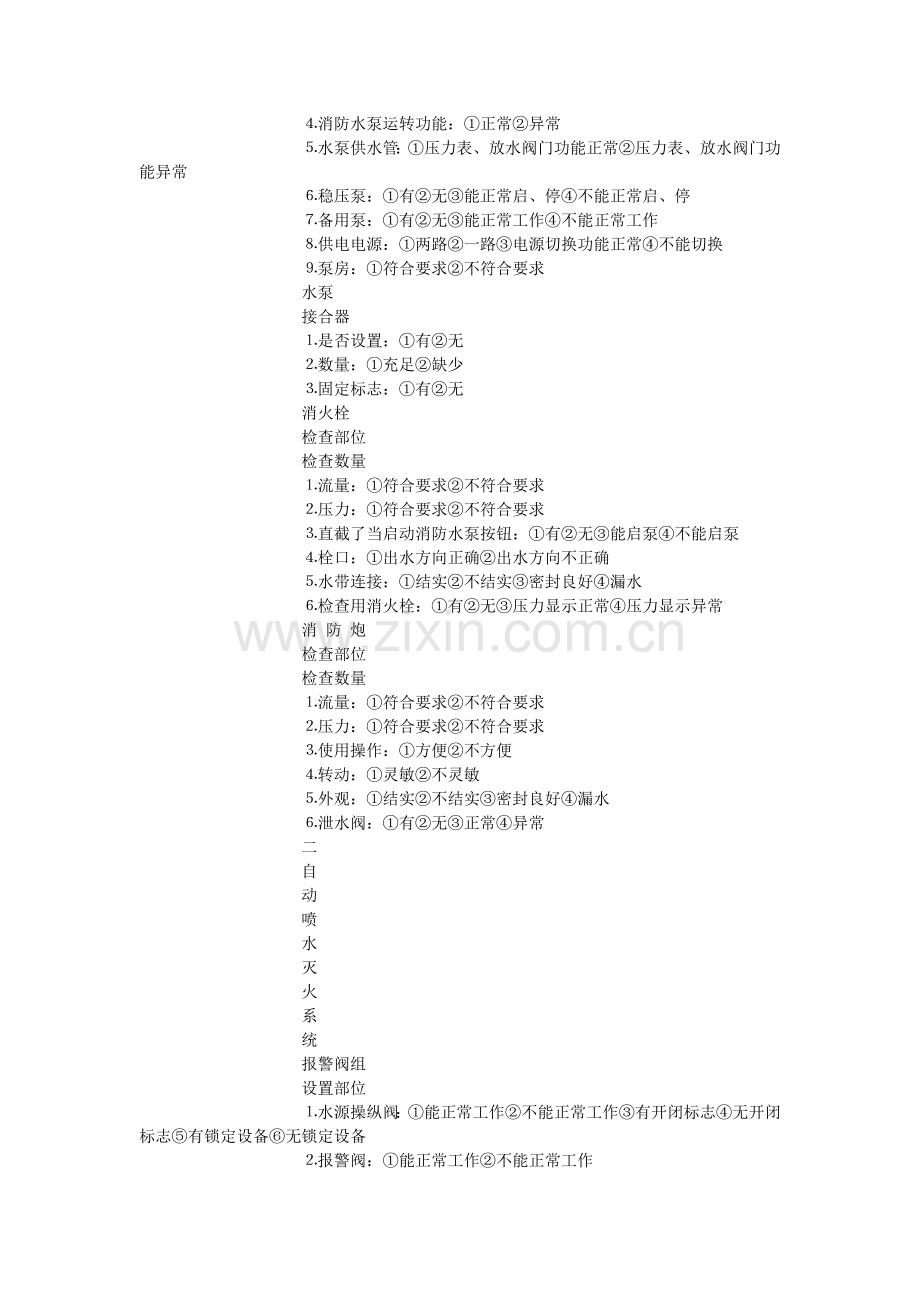 消防设施检查文本记录表.doc_第2页
