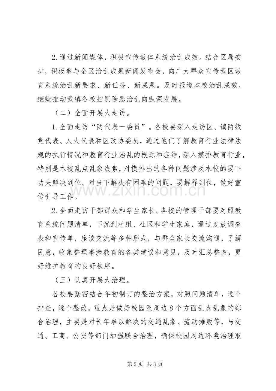 关于在中小学开展“大宣传、大走访、大治理”集中攻坚活动方案 .docx_第2页