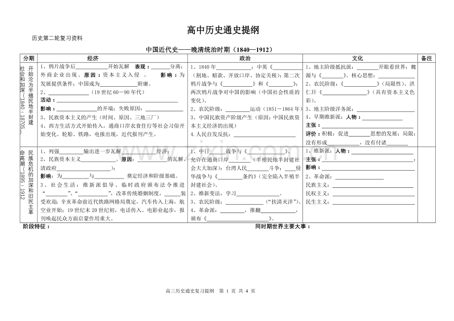 通史分期（中国近代）.doc_第1页