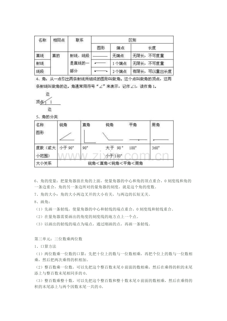 四年级上册期末基础知识点.doc_第2页