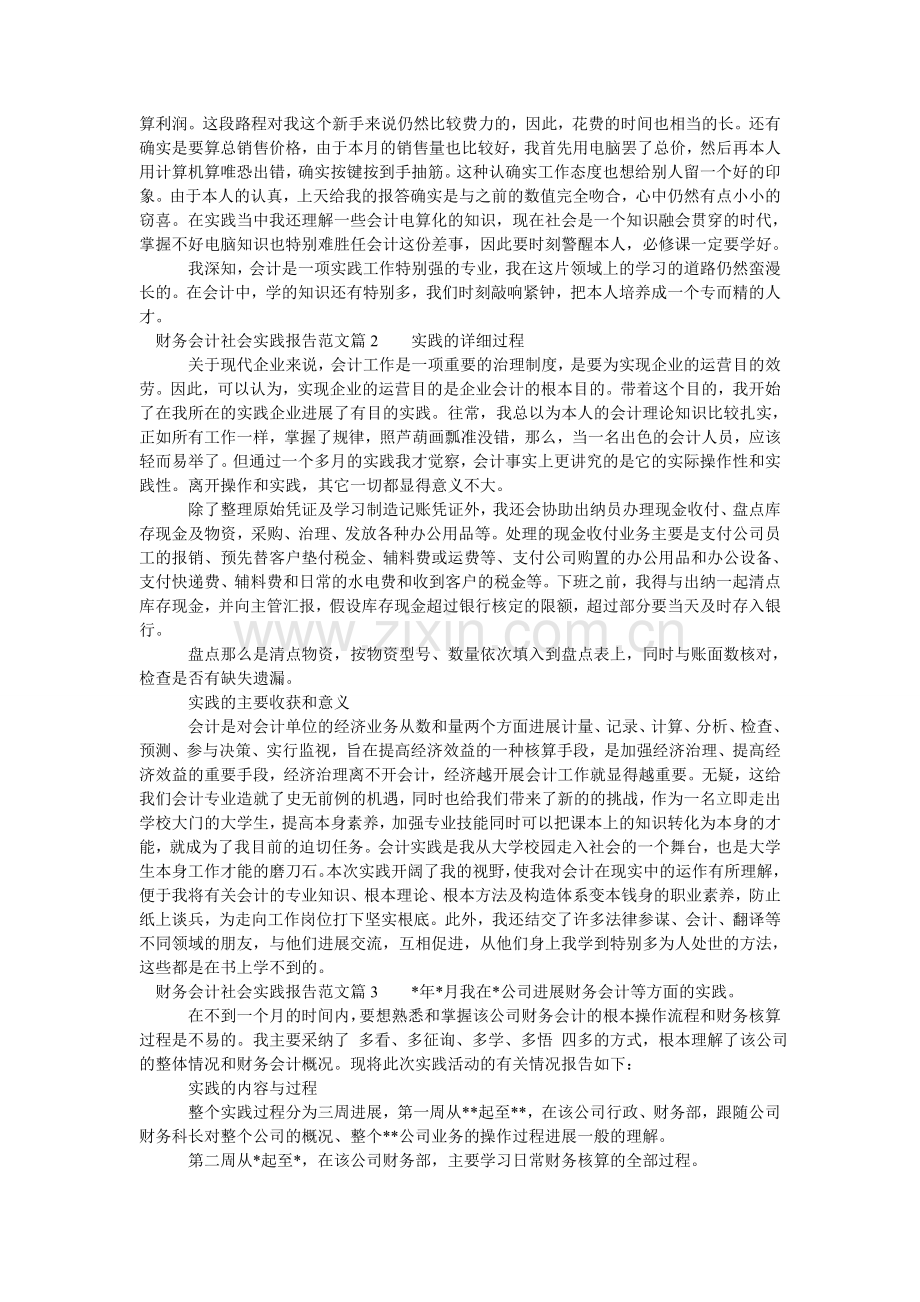 财务会计社会实践报告范文.doc_第2页