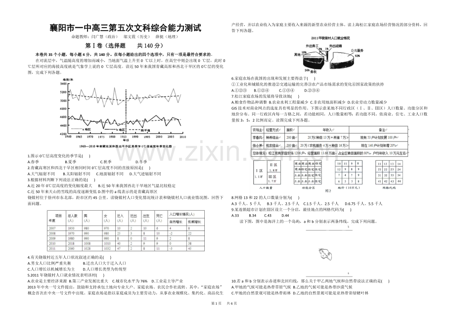 第五次文综试题.doc_第1页